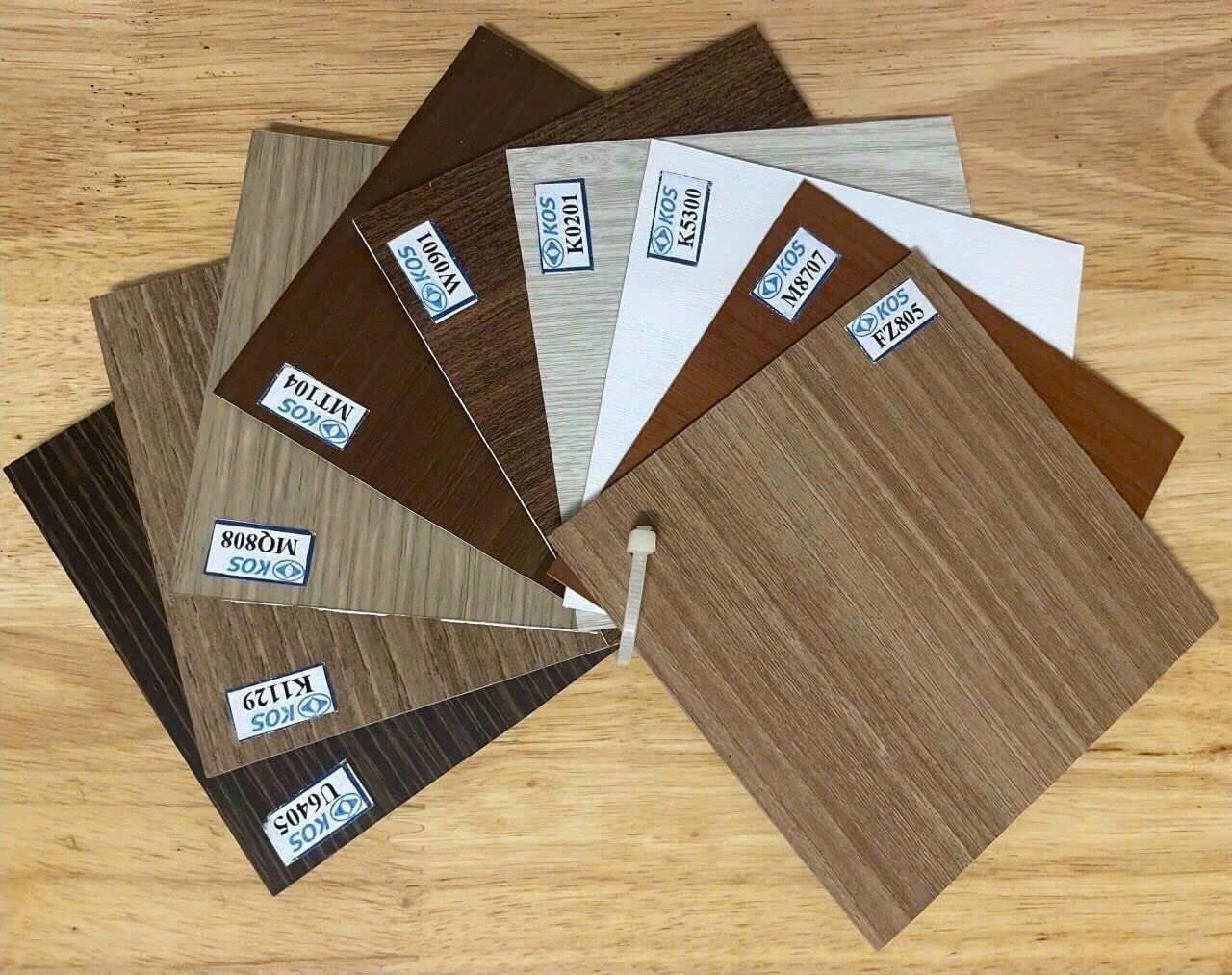 bảng màu cửa nhựa ABS Hàn Quốc 