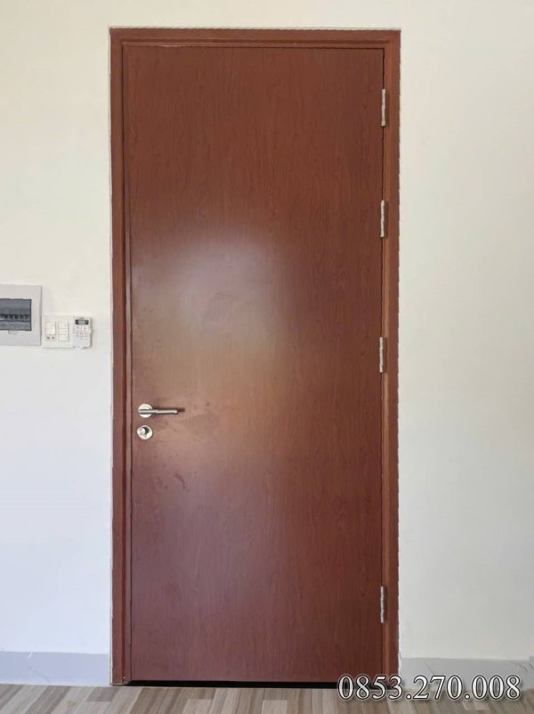 cửa thép chống cháy Sơn vân gỗ