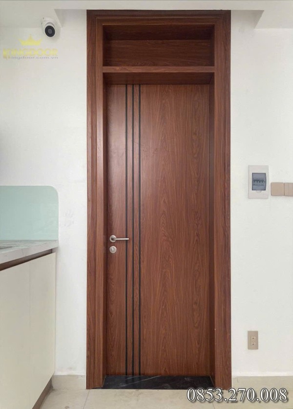 Cửa thép vân gỗ 1 cánh Pano Vuông