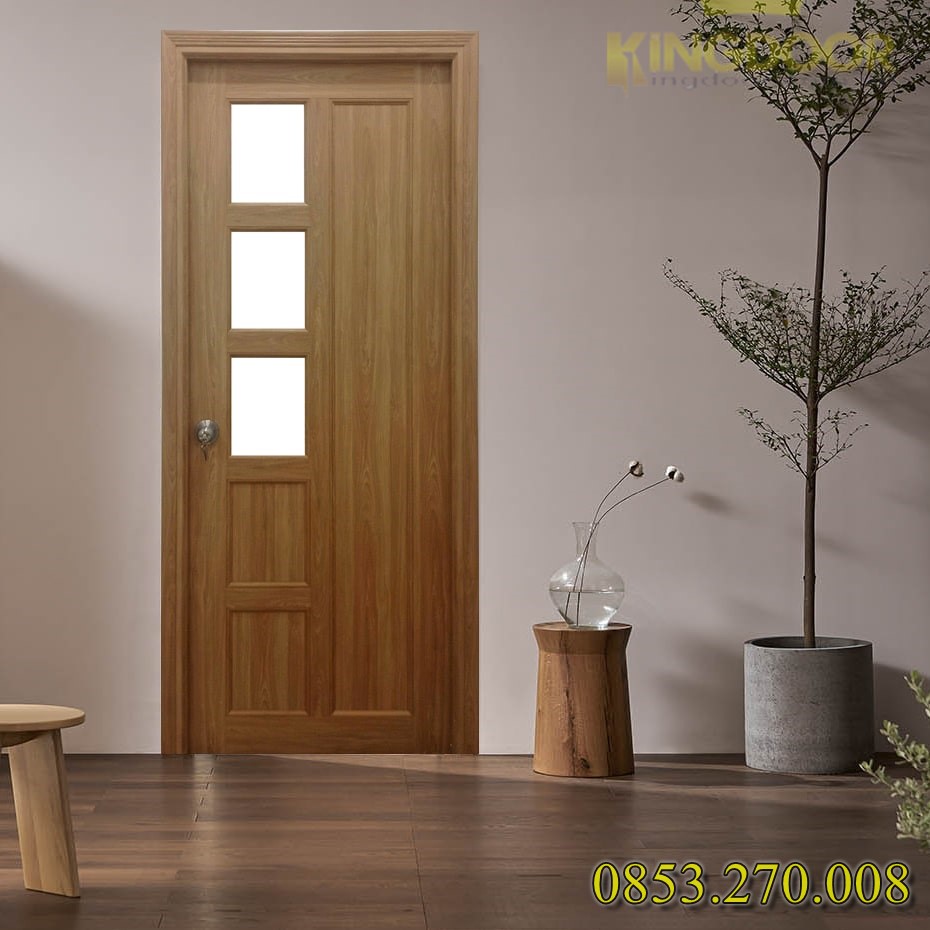 Cửa nhựa Đài Loan có ô kính